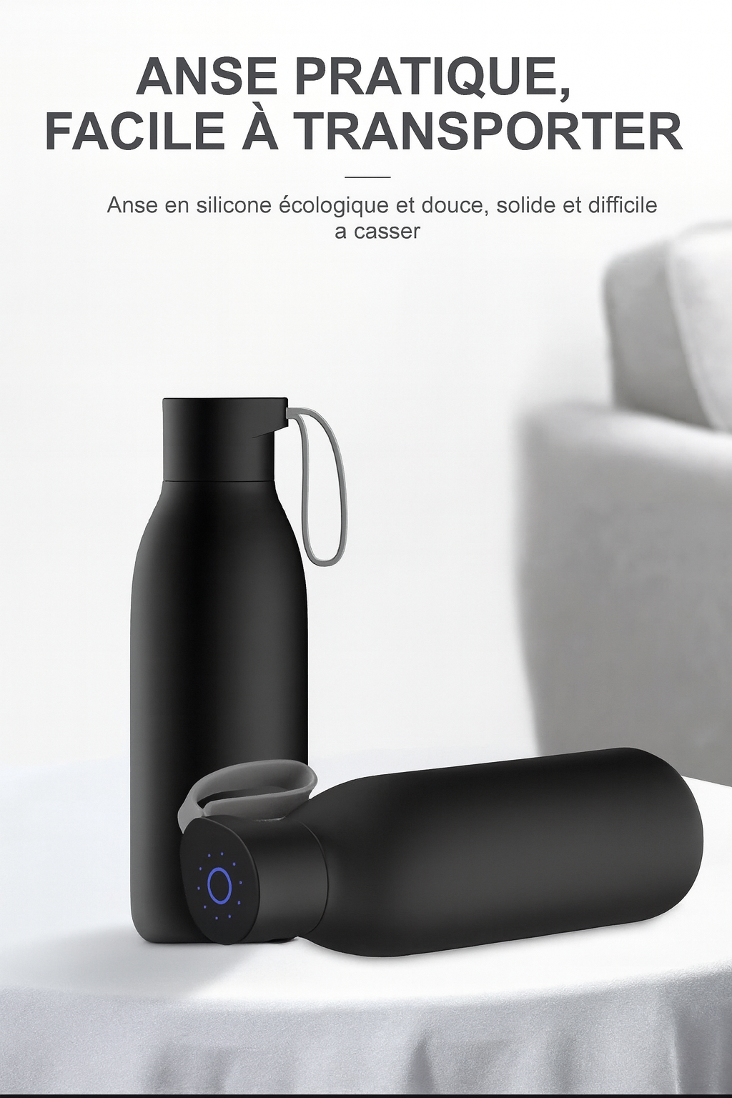 ThermoClean – Gourde UV-C Auto-Nettoyante 